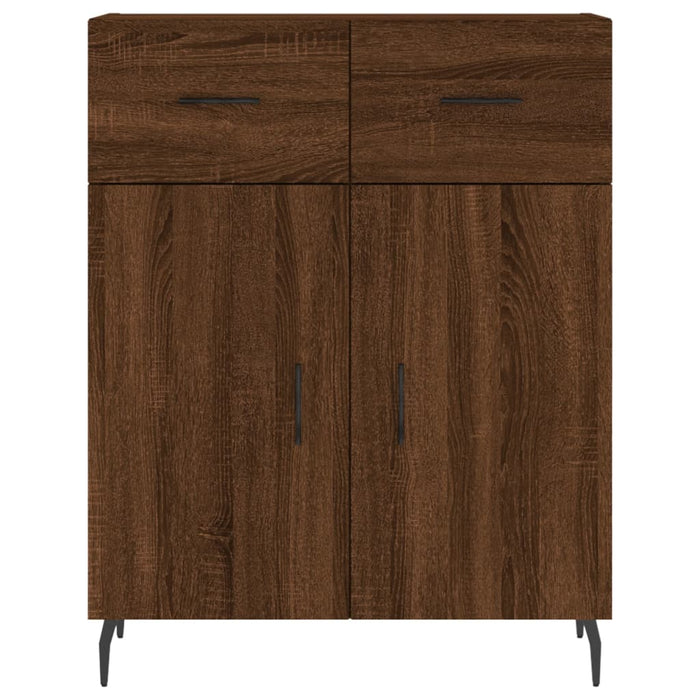 Credenza Rovere Marrone 69,5x34x180 cm in Legno Multistrato 3198168