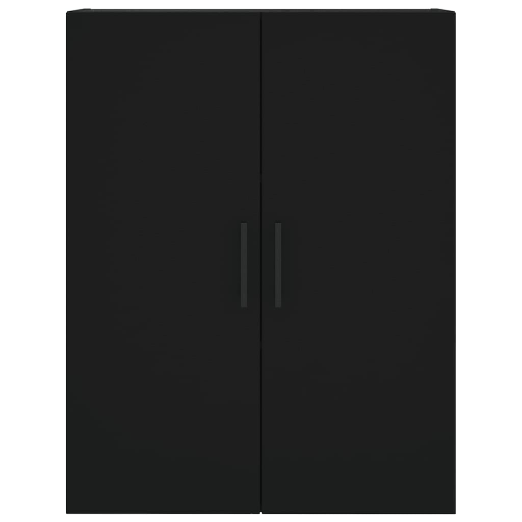 Credenza Nera 69,5x34x180 cm in Legno Multistrato 3198170