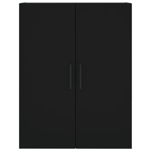 Credenza Nera 69,5x34x180 cm in Legno Multistrato 3198170