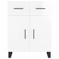 Credenza Bianco Lucido 69,5x34x180 cm in Legno Multistrato 3198171