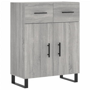 Credenza Grigio Sonoma 69,5x34x180 cm in Legno Multistrato 3198175