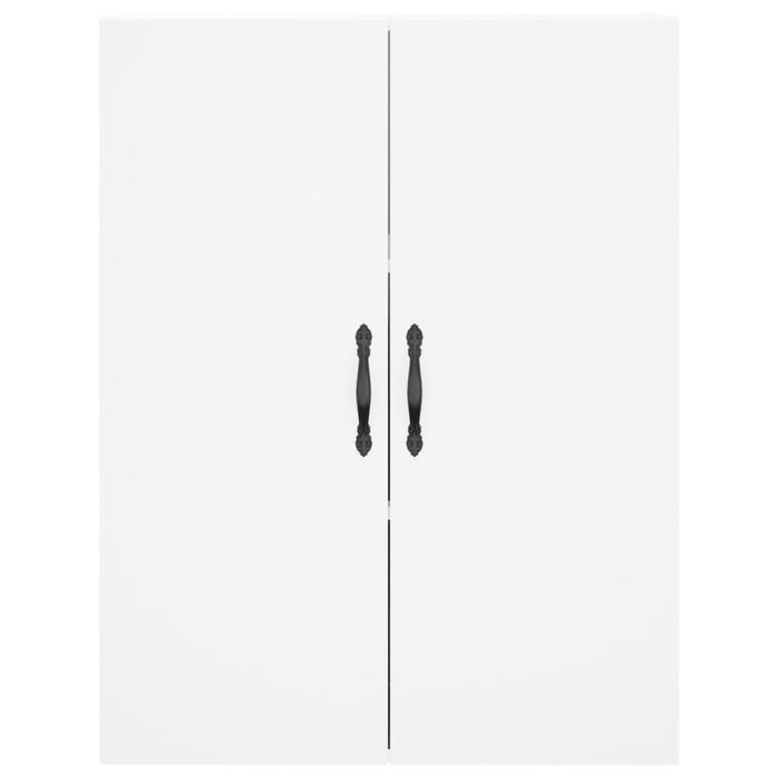 Credenza cassettiera mobile contenitore organizer cucina soggiorno salotto alto 695 x 34 x 180 cm legno ingegnerizzato bianco 02_0032699