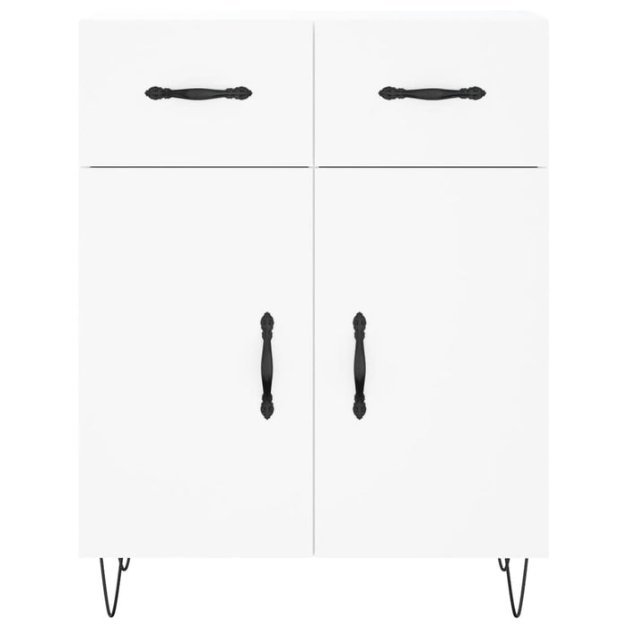 Credenza Bianca 69,5x34x180 cm in Legno Multistrato 3198177