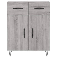 Credenza-Buffet-Armadio da cucina Grigio Sonoma 69,5x34x180 cm in Legno Multistrato 191345