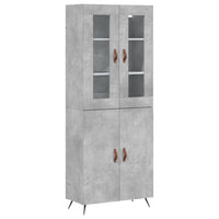 Credenza Grigio Cemento 69,5x34x180 cm in Legno Multistratocod mxl 78082