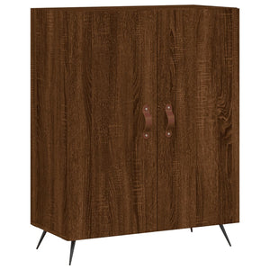 Credenza Rovere Marrone 69,5x34x180 cm in Legno Multistrato 3198192