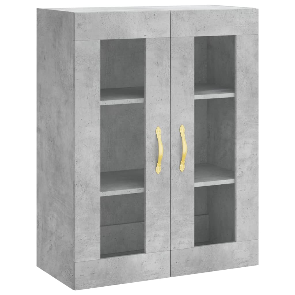Credenza Grigio Cemento 69,5x34x180 cm in Legno Multistrato 3198197