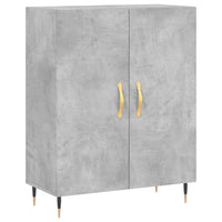 Credenza Grigio Cemento 69,5x34x180 cm in Legno Multistrato 3198197