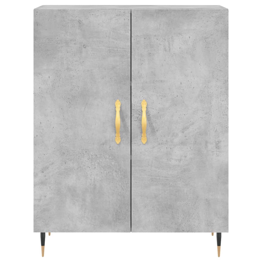 Credenza Grigio Cemento 69,5x34x180 cm in Legno Multistrato 3198197