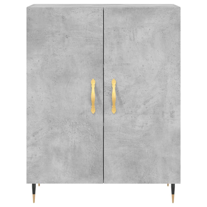 Credenza Grigio Cemento 69,5x34x180 cm in Legno Multistrato 3198197