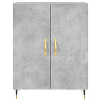 Credenza Grigio Cemento 69,5x34x180 cm in Legno Multistrato 3198197