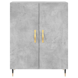 Credenza Grigio Cemento 69,5x34x180 cm in Legno Multistrato 3198197