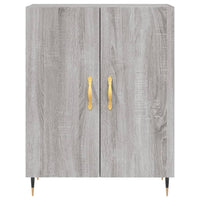 Credenza Grigio Sonoma 69,5x34x180 cm in Legno Multistrato 3198199
