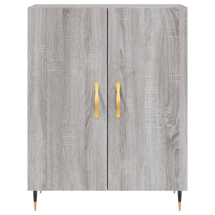 Credenza Grigio Sonoma 69,5x34x180 cm in Legno Multistrato 3198199