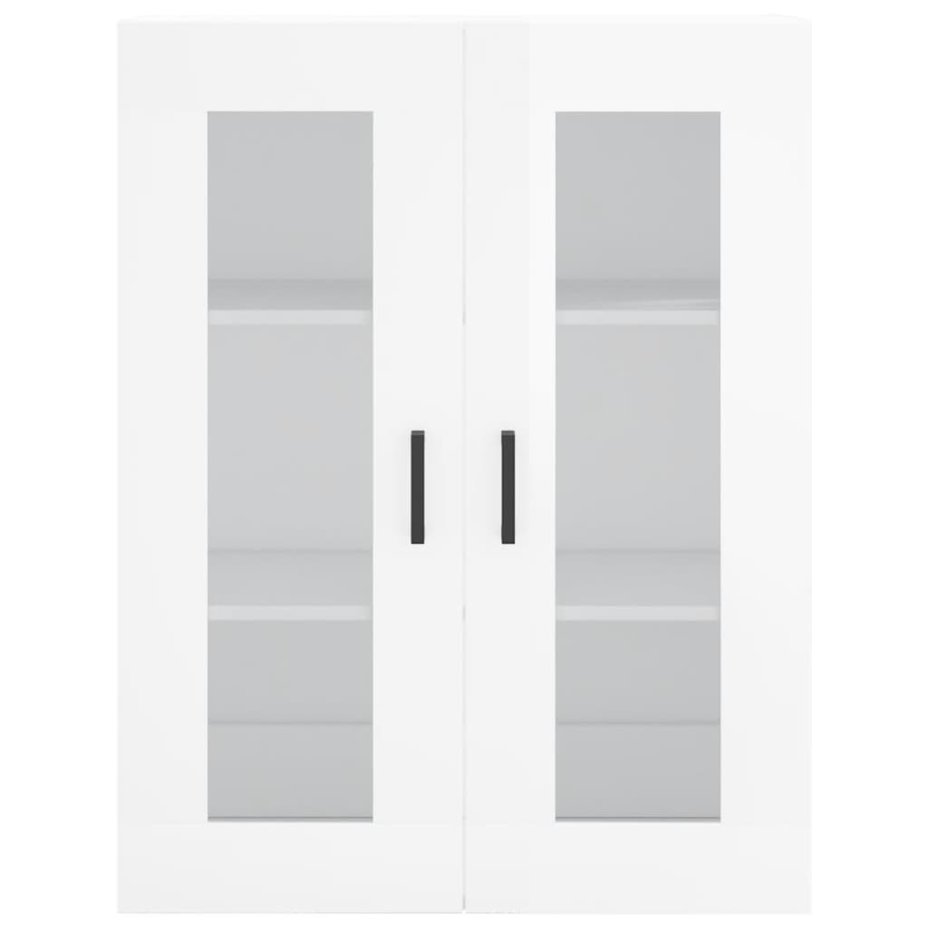 Credenza Bianco Lucido 69,5x34x180 cm in Legno Multistrato 3198211