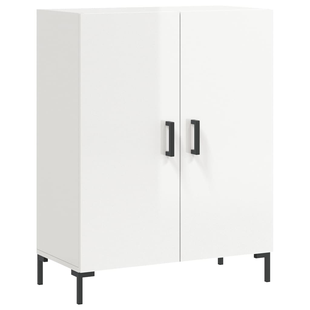 Credenza Bianco Lucido 69,5x34x180 cm in Legno Multistrato 3198211