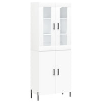 Credenza Bianca 69,5x34x180 cm in Legno Multistrato 3198217