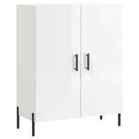 Credenza Bianco Lucido 69,5x34x180 cm in Legno Multistrato 3198219
