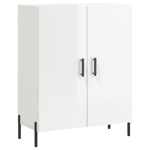 Credenza Bianco Lucido 69,5x34x180 cm in Legno Multistrato 3198219