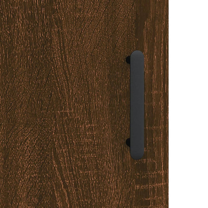 Credenza Rovere Marrone 69,5x34x180 cm in Legno Multistrato 3198224