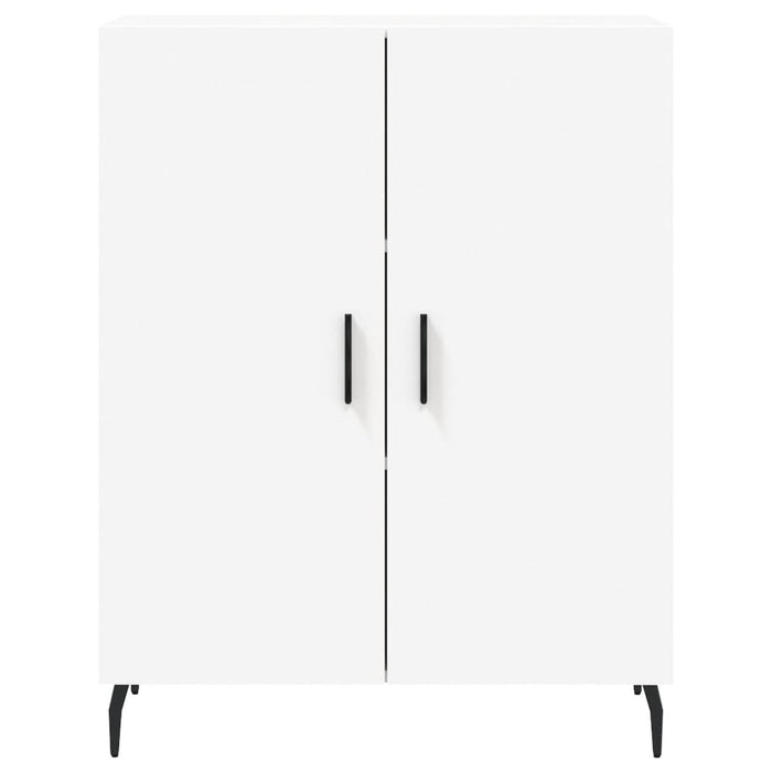 Credenza-Buffet-Armadio da cucina Bianca 69,5x34x180 cm in Legno Multistrato 924177