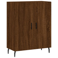 Credenza Rovere Marrone 69,5x34x180 cm in Legno Multistrato 3198232
