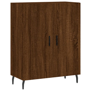 Credenza Rovere Marrone 69,5x34x180 cm in Legno Multistrato 3198232
