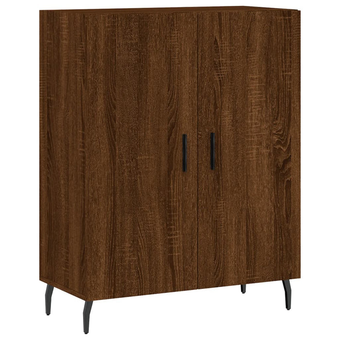 Credenza Rovere Marrone 69,5x34x180 cm in Legno Multistrato 3198232