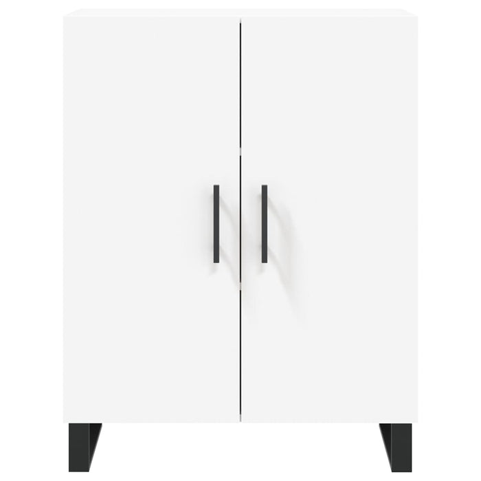 Credenza-Buffet-Armadio da cucina Bianca 69,5x34x180 cm in Legno Multistrato 124371