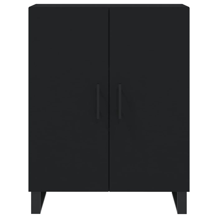 Credenza Nera 69,5x34x180 cm in Legno Multistrato 3198234