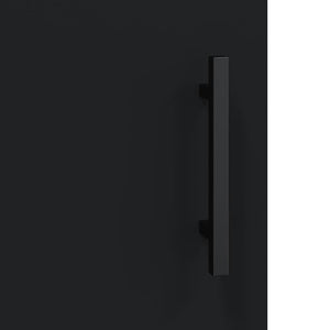 Credenza Nera 69,5x34x180 cm in Legno Multistrato 3198234