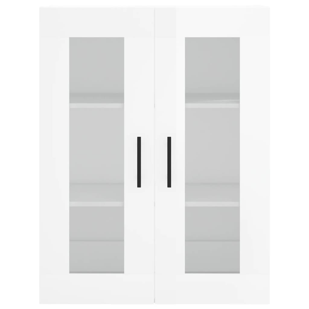 Credenza Bianco Lucido 69,5x34x180 cm in Legno Multistrato 3198235