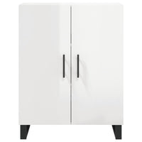 Credenza Bianco Lucido 69,5x34x180 cm in Legno Multistrato 3198235