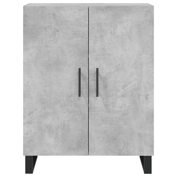 Credenza-Buffet-Armadio da cucina Grigio Cemento 69,5x34x180 cm in Legno Multistrato 489705