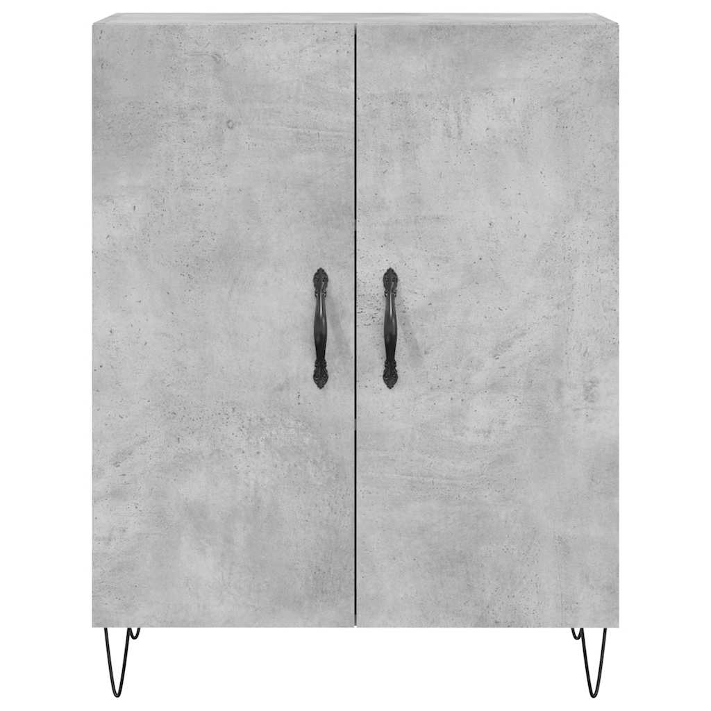 Credenza Grigio Cemento 69,5x34x180 cm in Legno Multistrato 3198245