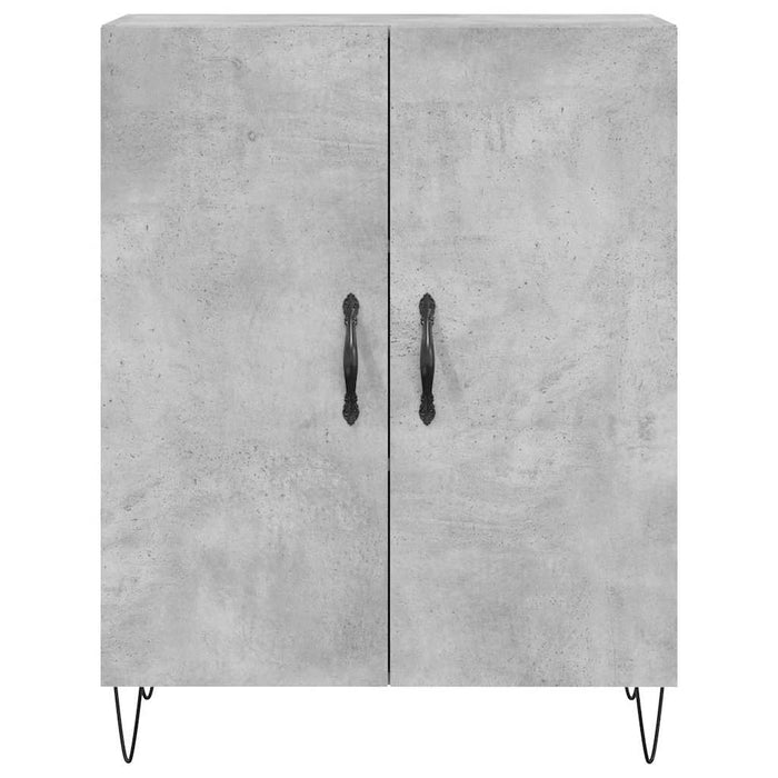 Credenza Grigio Cemento 69,5x34x180 cm in Legno Multistrato 3198245