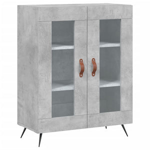 Credenza Grigio Cemento 69,5x34x180 cm in Legno Multistrato 3198253