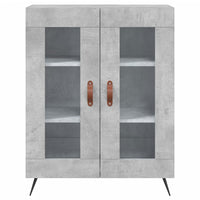 Credenza Grigio Cemento 69,5x34x180 cm in Legno Multistrato 3198253