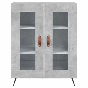 Credenza Grigio Cemento 69,5x34x180 cm in Legno Multistrato 3198253