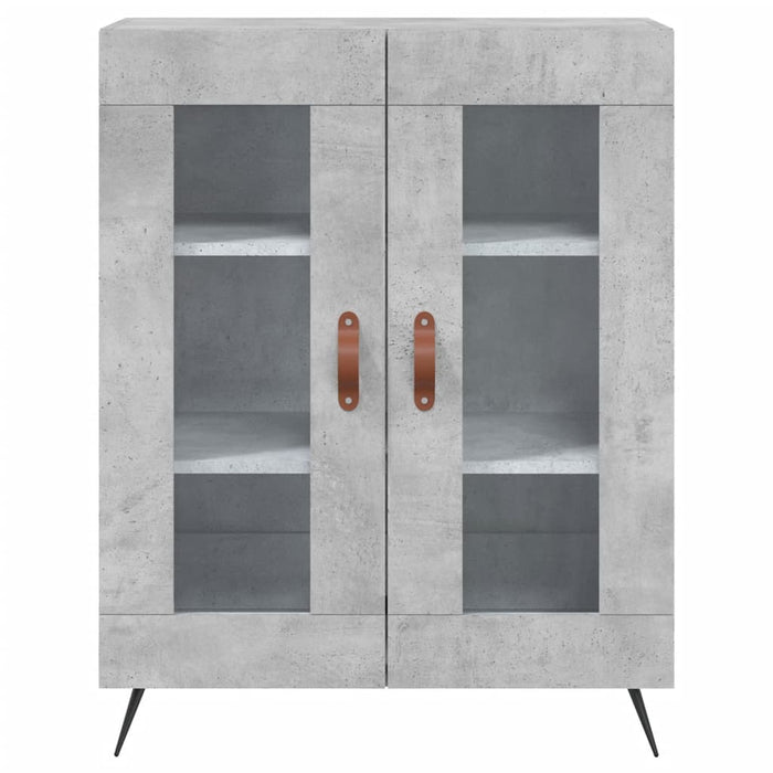 Credenza Grigio Cemento 69,5x34x180 cm in Legno Multistrato 3198253