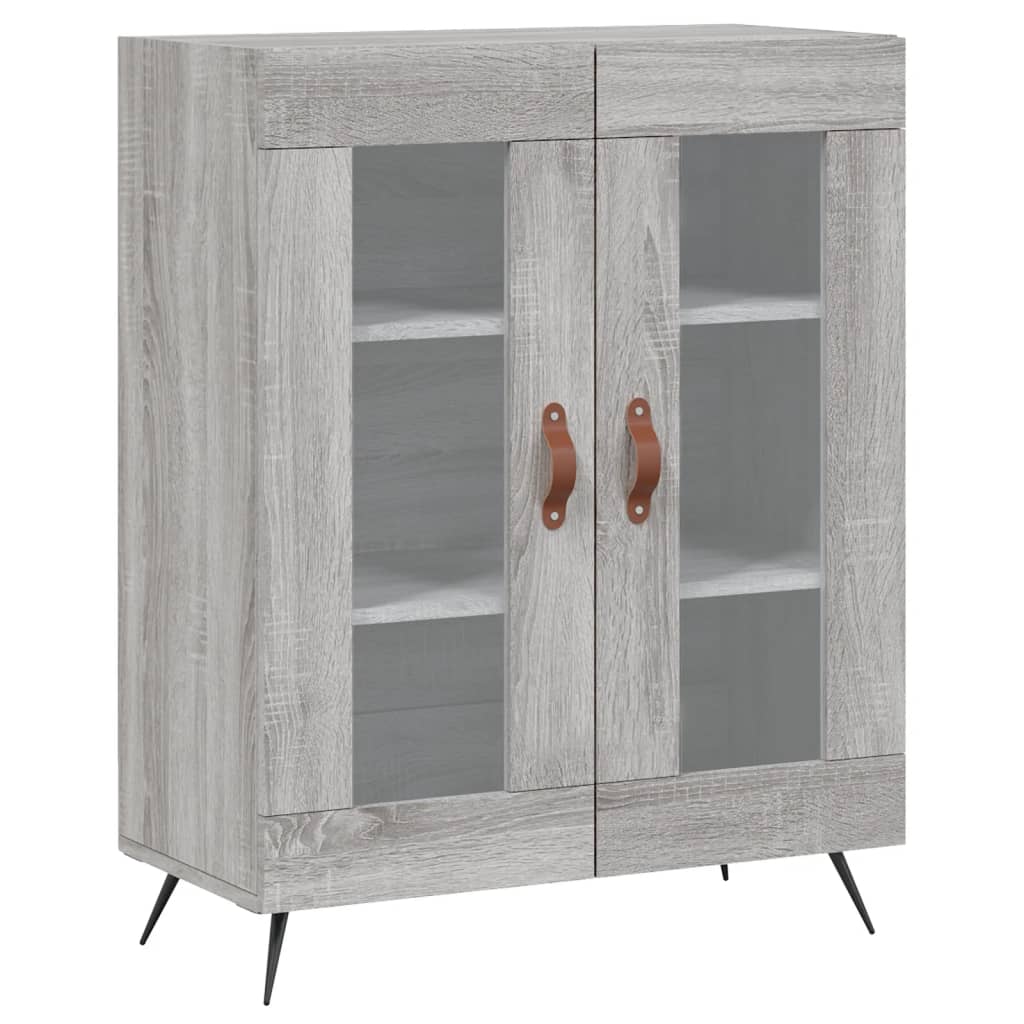 Credenza Grigio Sonoma 69,5x34x180 cm in Legno Multistrato 3198255