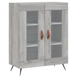 Credenza Grigio Sonoma 69,5x34x180 cm in Legno Multistrato 3198255