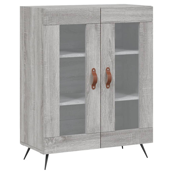 Credenza Grigio Sonoma 69,5x34x180 cm in Legno Multistrato 3198255
