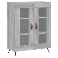 Credenza Grigio Sonoma 69,5x34x180 cm in Legno Multistrato 3198255