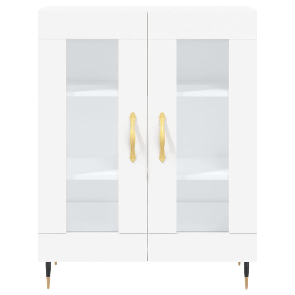 Credenza Bianca 69,5x34x180 cm in Legno Multistrato 3198257