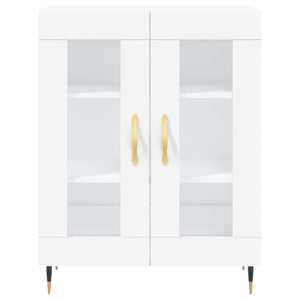 Credenza Bianca 69,5x34x180 cm in Legno Multistrato 3198257