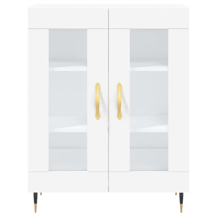Credenza Bianca 69,5x34x180 cm in Legno Multistrato 3198257
