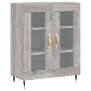 Credenza Grigio Sonoma 69,5x34x180 cm in Legno Multistrato 3198263