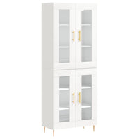 Credenza Bianco Lucido 69,5x34x180 cm in Legno Multistratocod mxl 77539