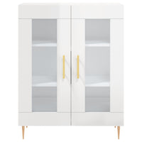 Credenza Bianco Lucido 69,5x34x180 cm in Legno Multistrato 3198267